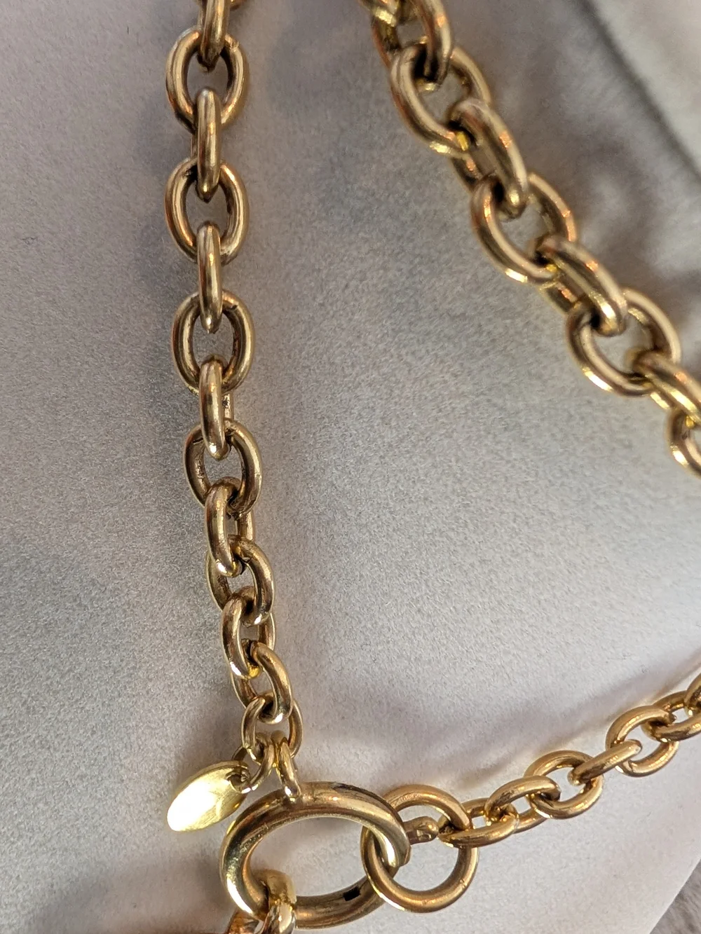 CHANEL Vintage Gold-Tone Rue Cambon Paris Pendant Necklace